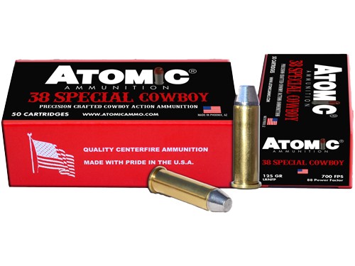Atomic Cowboy 38 Special 125gr Lead-RNFP