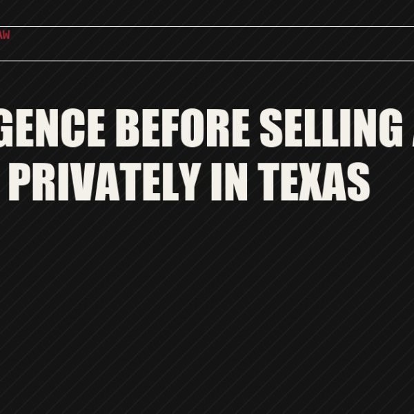 Due Diligence Before Selling a Firearm Privately in Texas