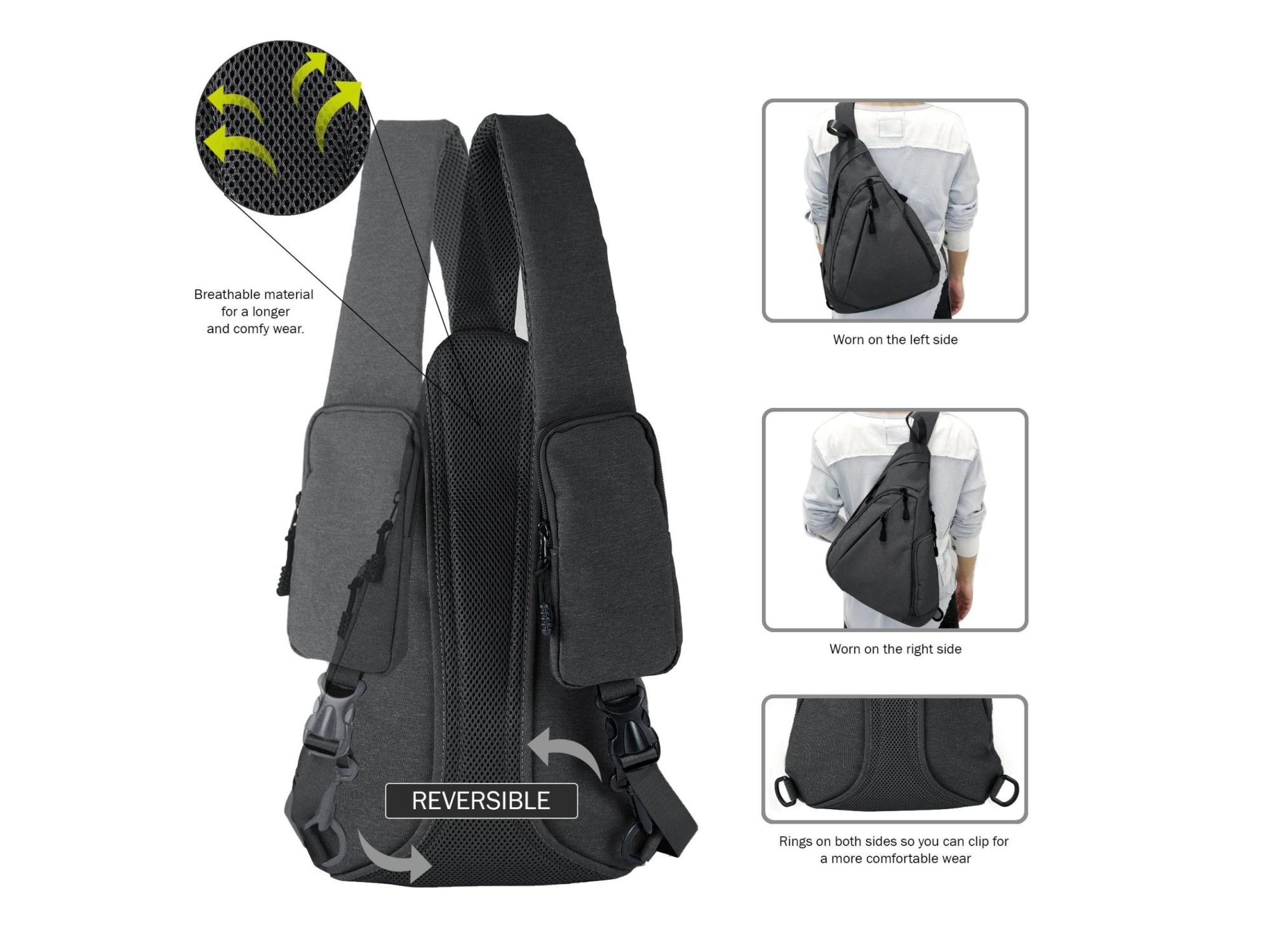 Peyton Sling Shoulder Concealed Carry Backpack