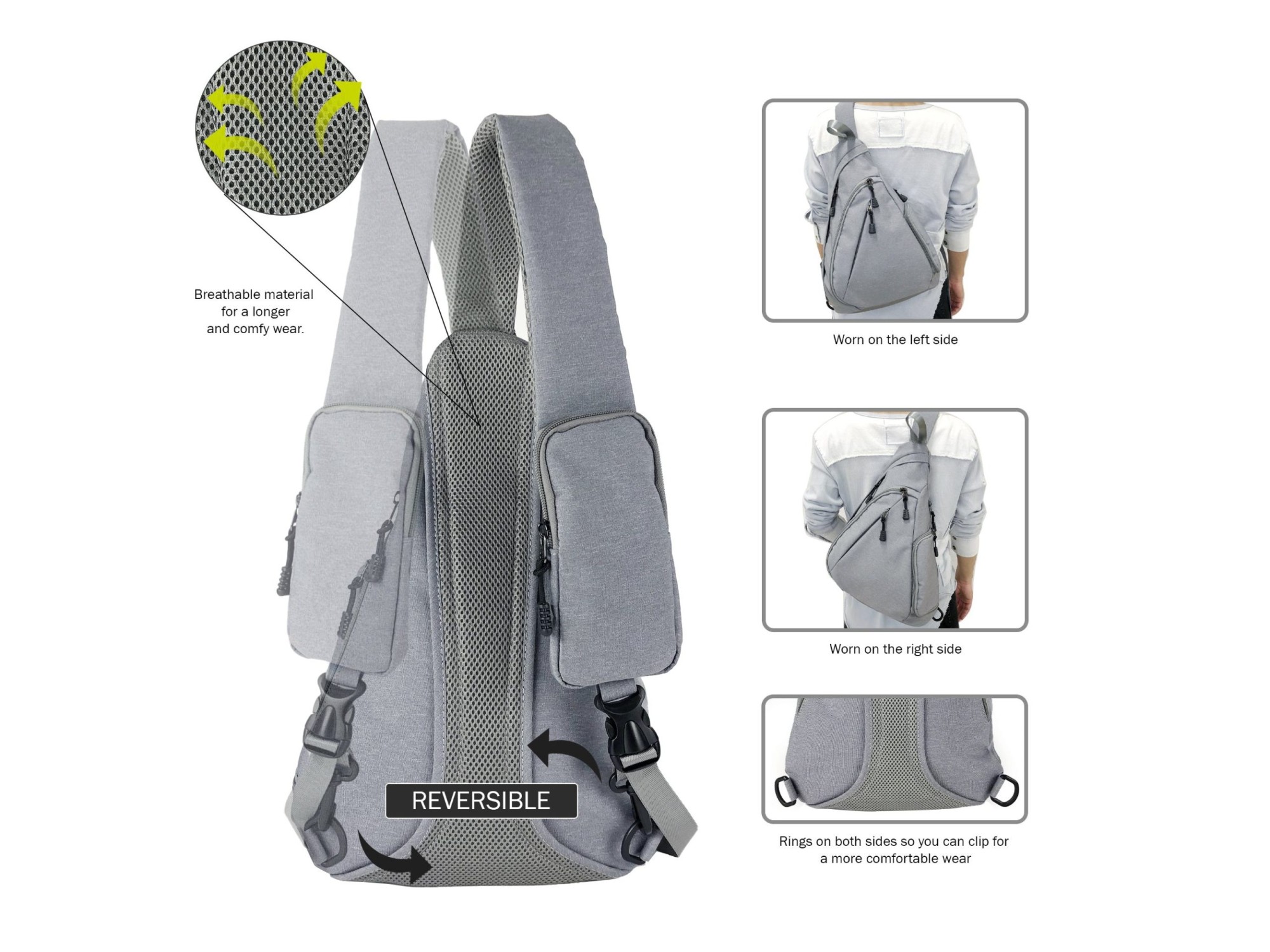 Peyton Sling Shoulder Concealed Carry Backpack
