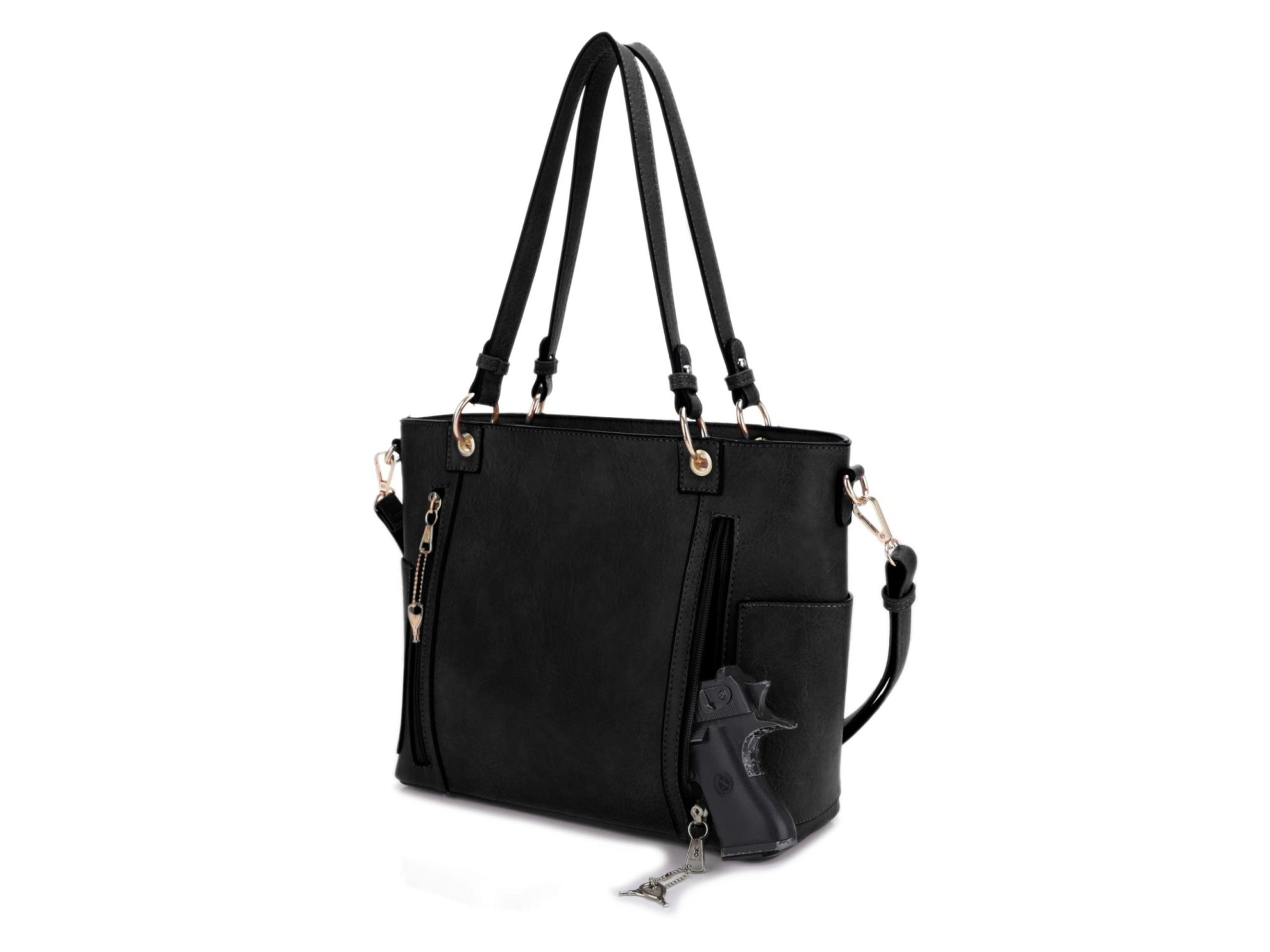Austin Whipstitching Concealed Carry Lock and Key Tote