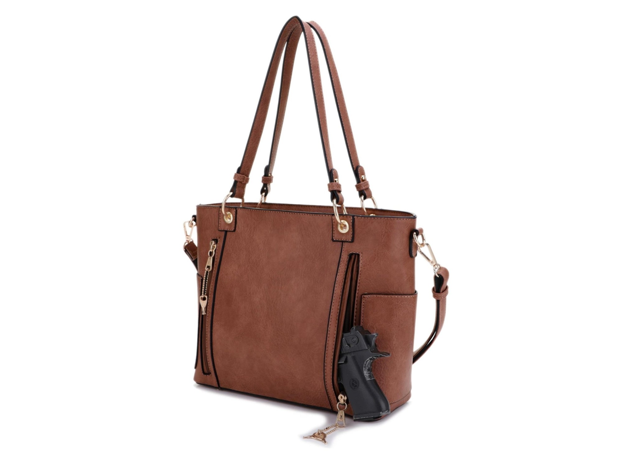 Austin Whipstitching Concealed Carry Lock and Key Tote