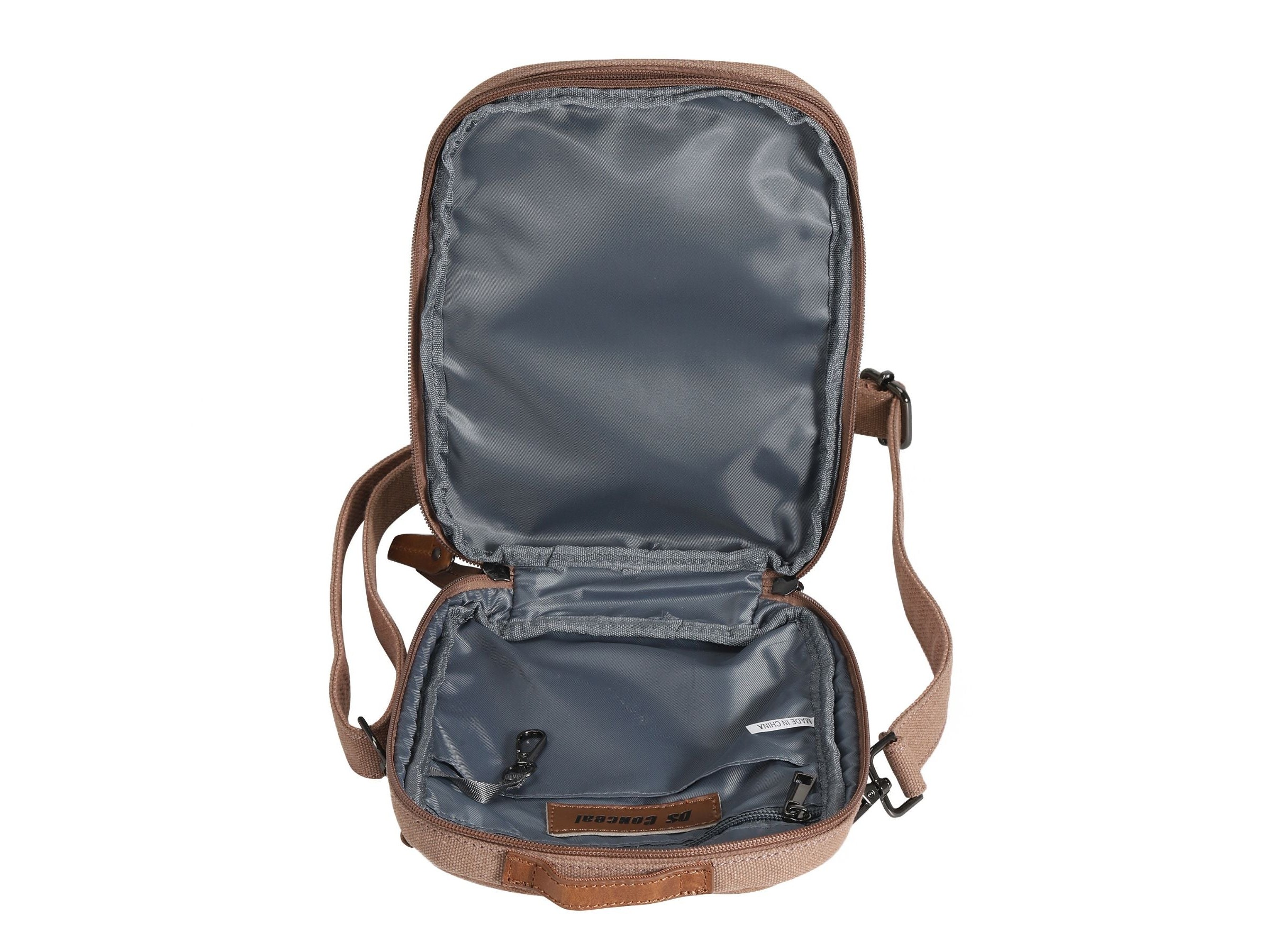 Concealed Carry Unisex Jax Canvas Crossbody by DS Conceal