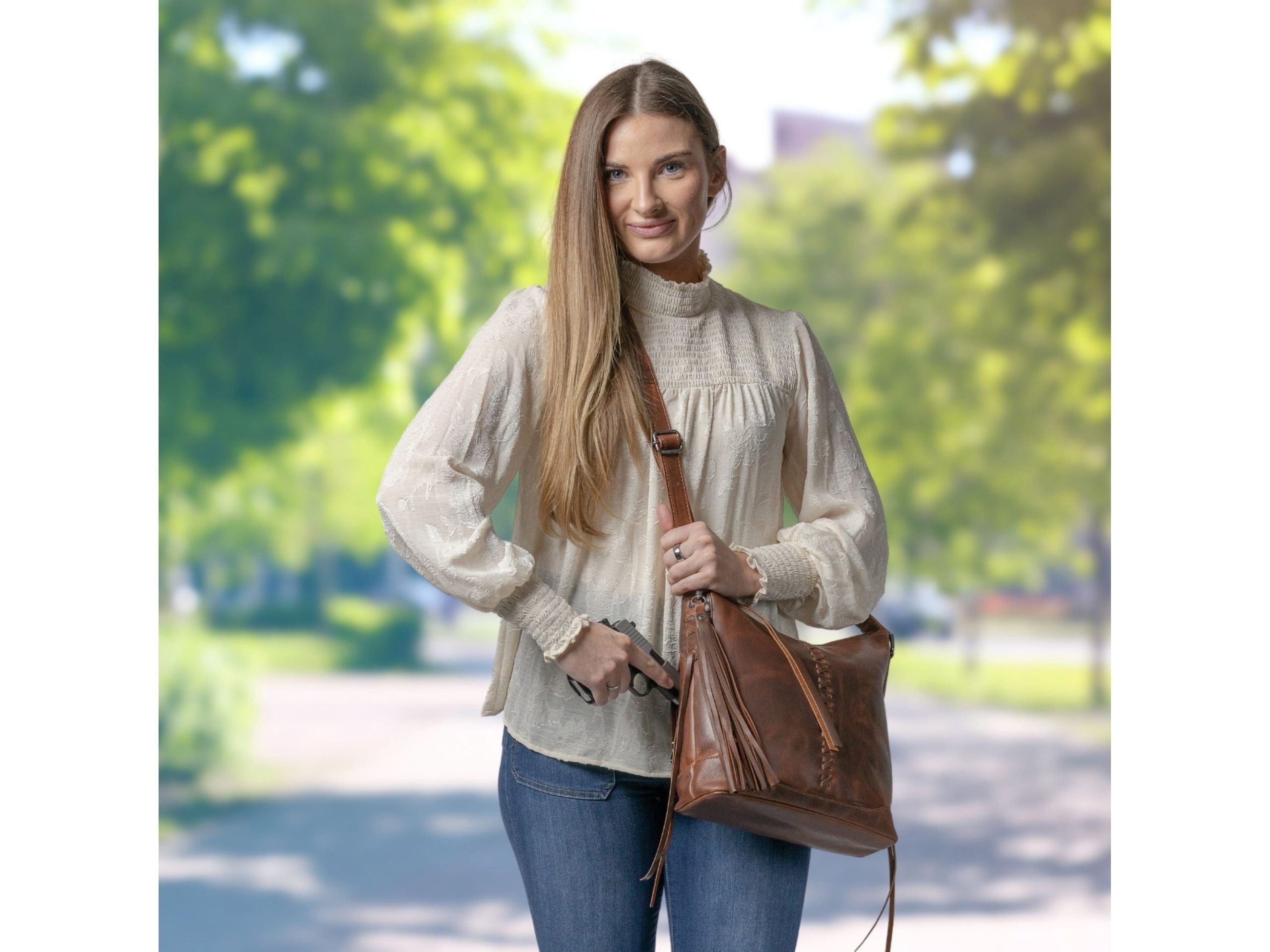 Concealed Carry Purse Blake Leather Crossbody by Lady Conceal