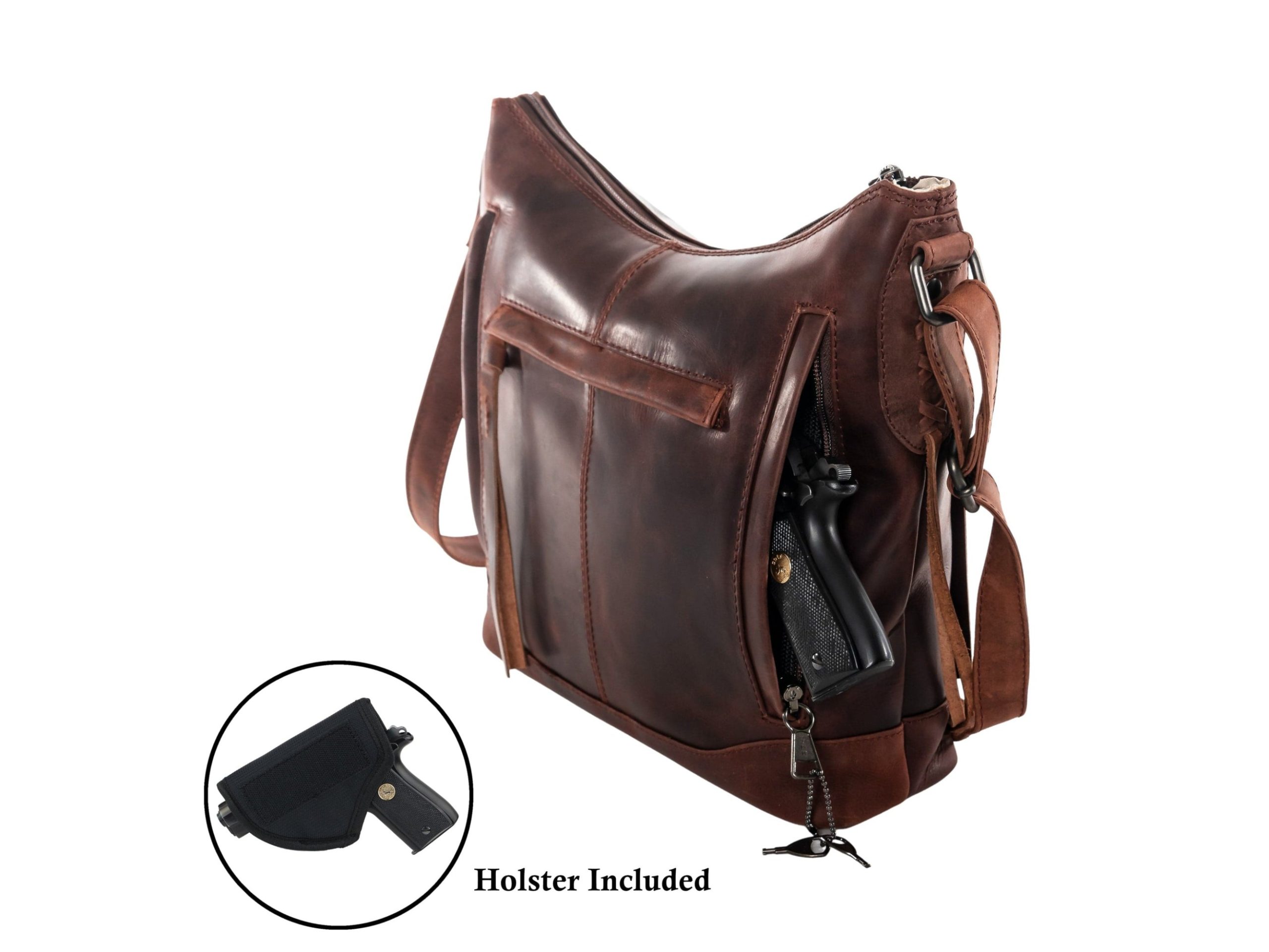 Concealed Carry Purse Blake Leather Crossbody by Lady Conceal