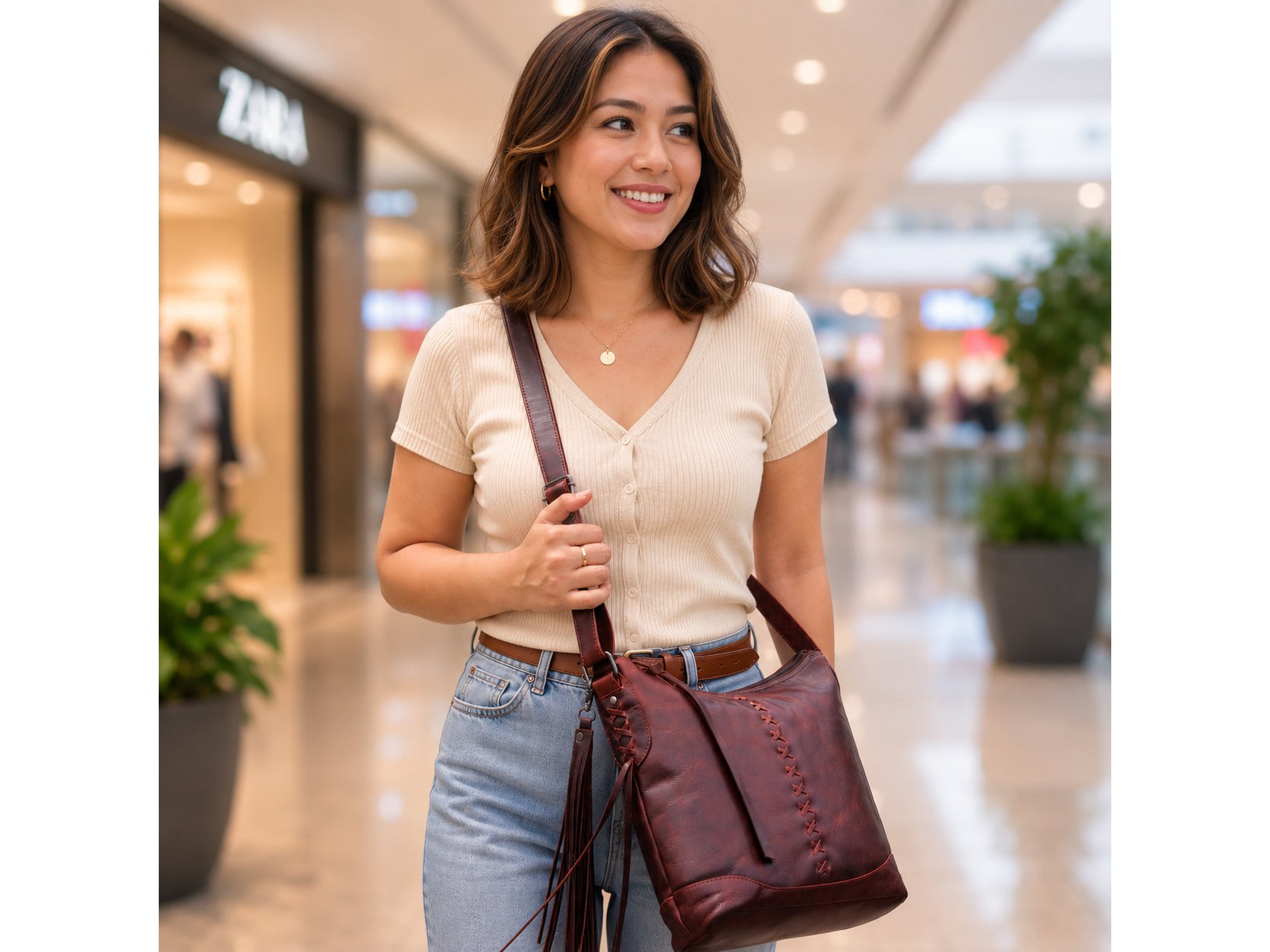 Concealed Carry Purse Blake Leather Crossbody by Lady Conceal