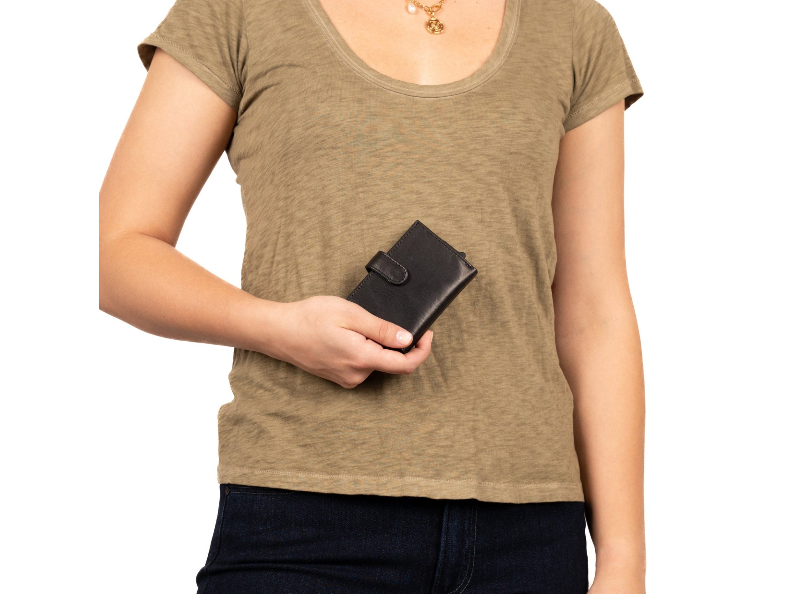Nova RFID Compact Leather Wallet by Lady Conceal