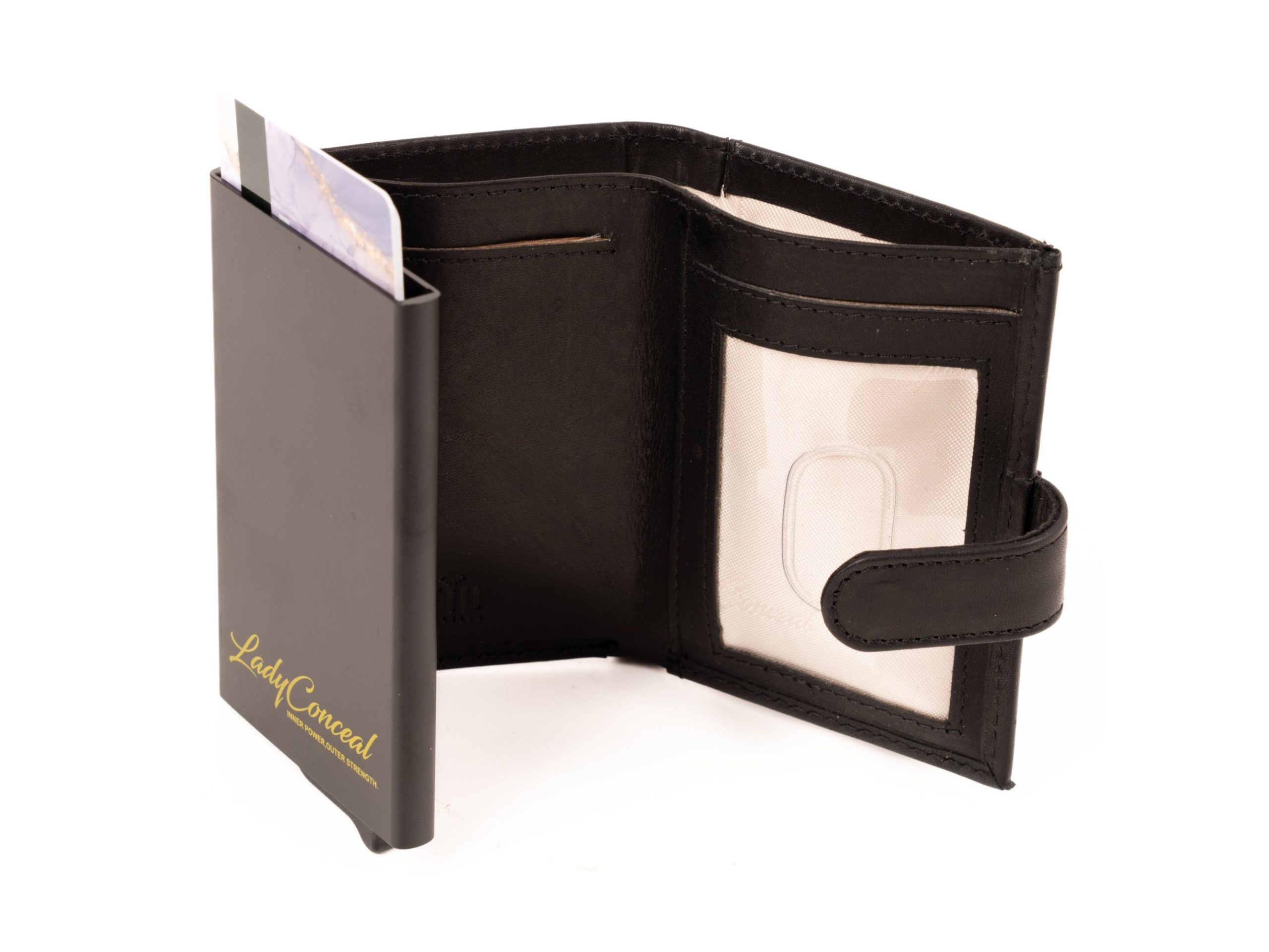 Nova RFID Compact Leather Wallet by Lady Conceal