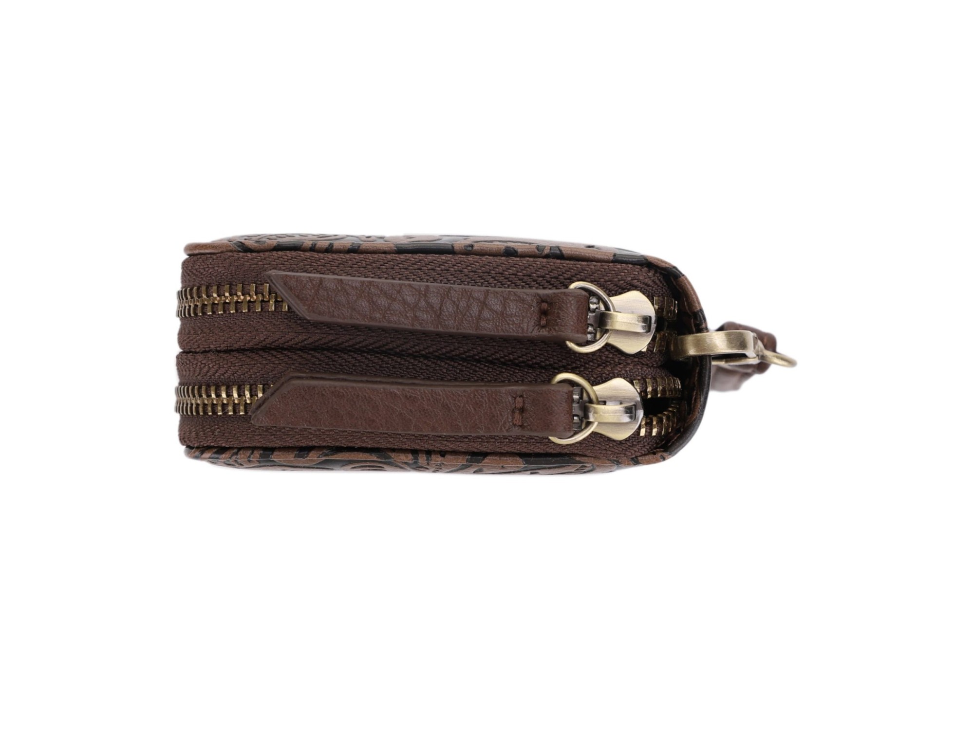 Filly Flora Embossed Wallet with Wrist Strap