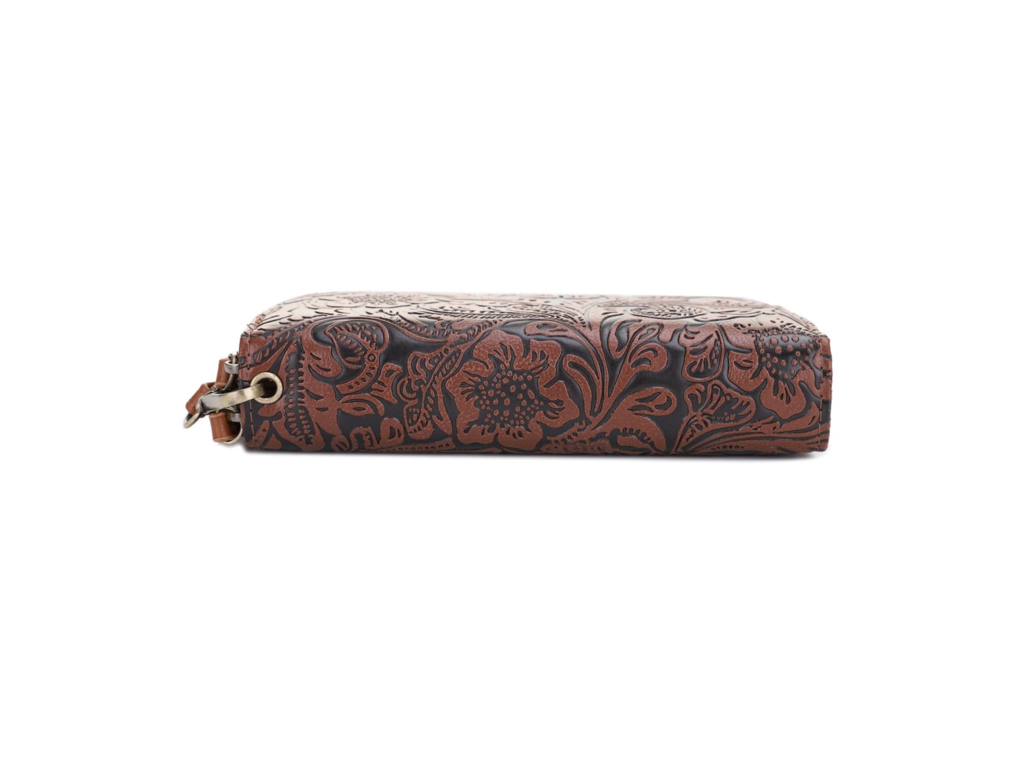 Filly Flora Embossed Wallet with Wrist Strap