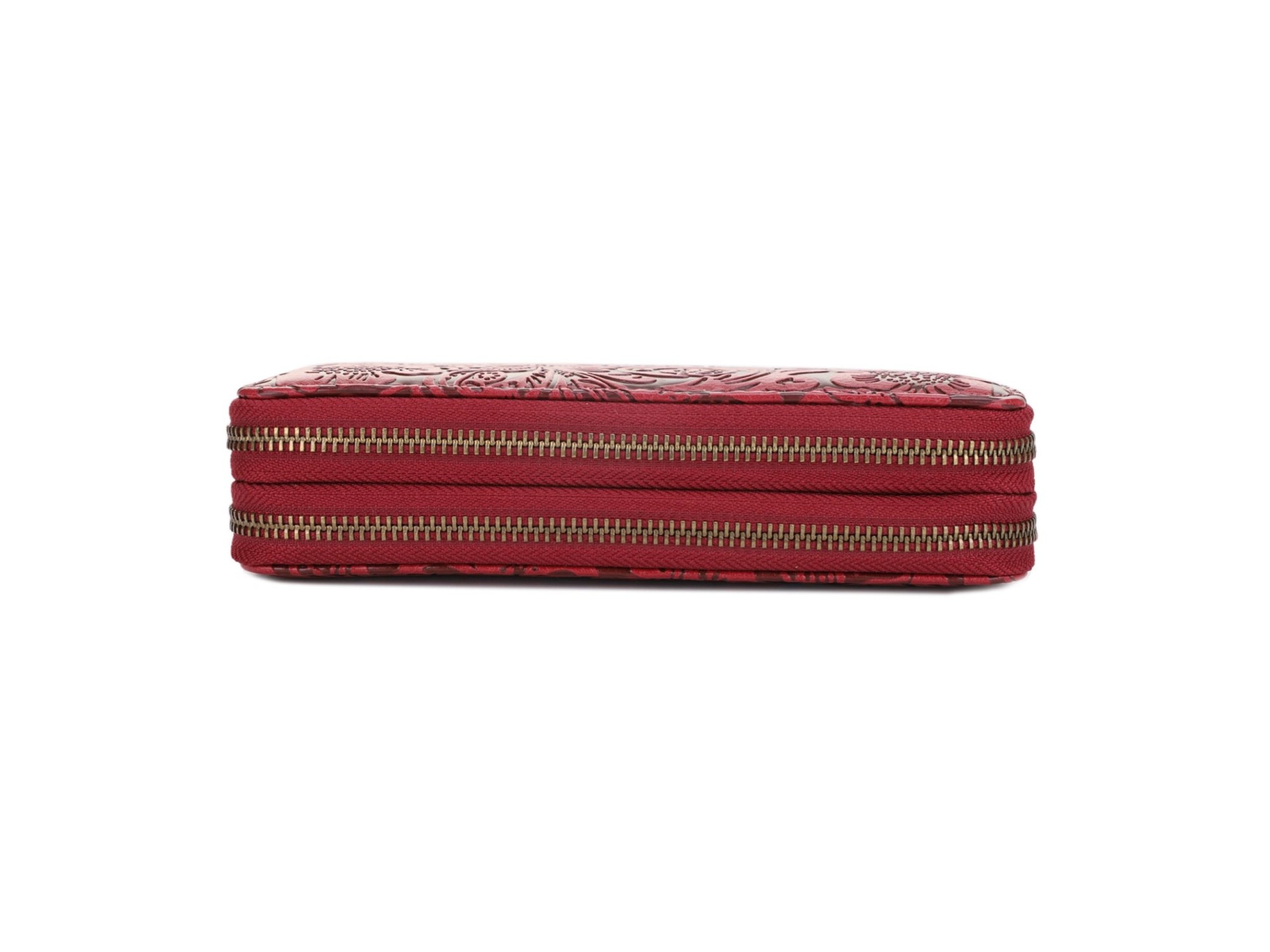Filly Flora Embossed Wallet with Wrist Strap