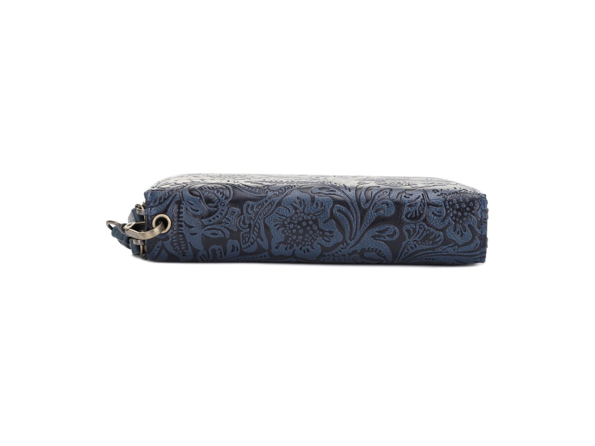 Filly Flora Embossed Wallet with Wrist Strap