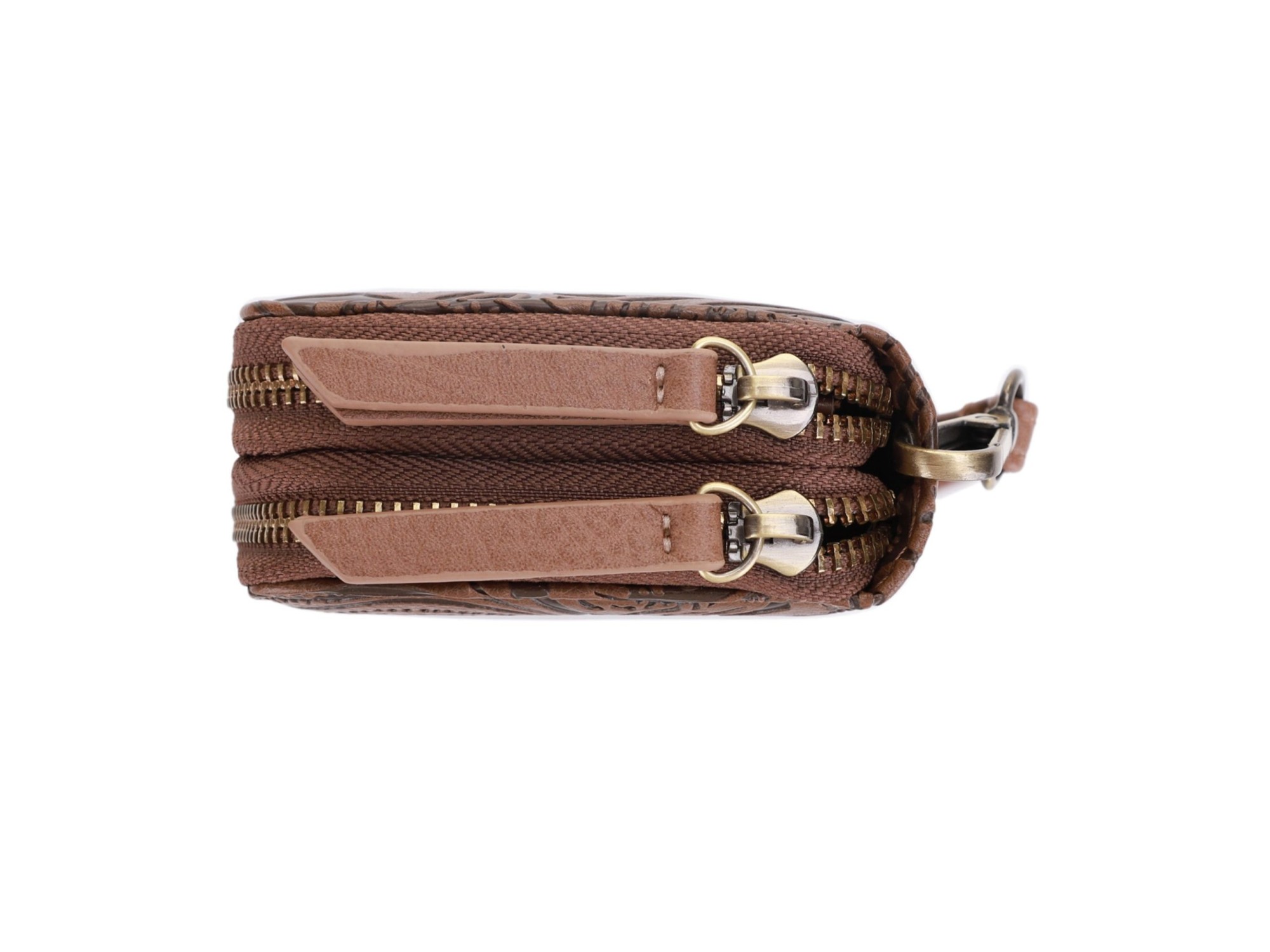Filly Flora Embossed Wallet with Wrist Strap