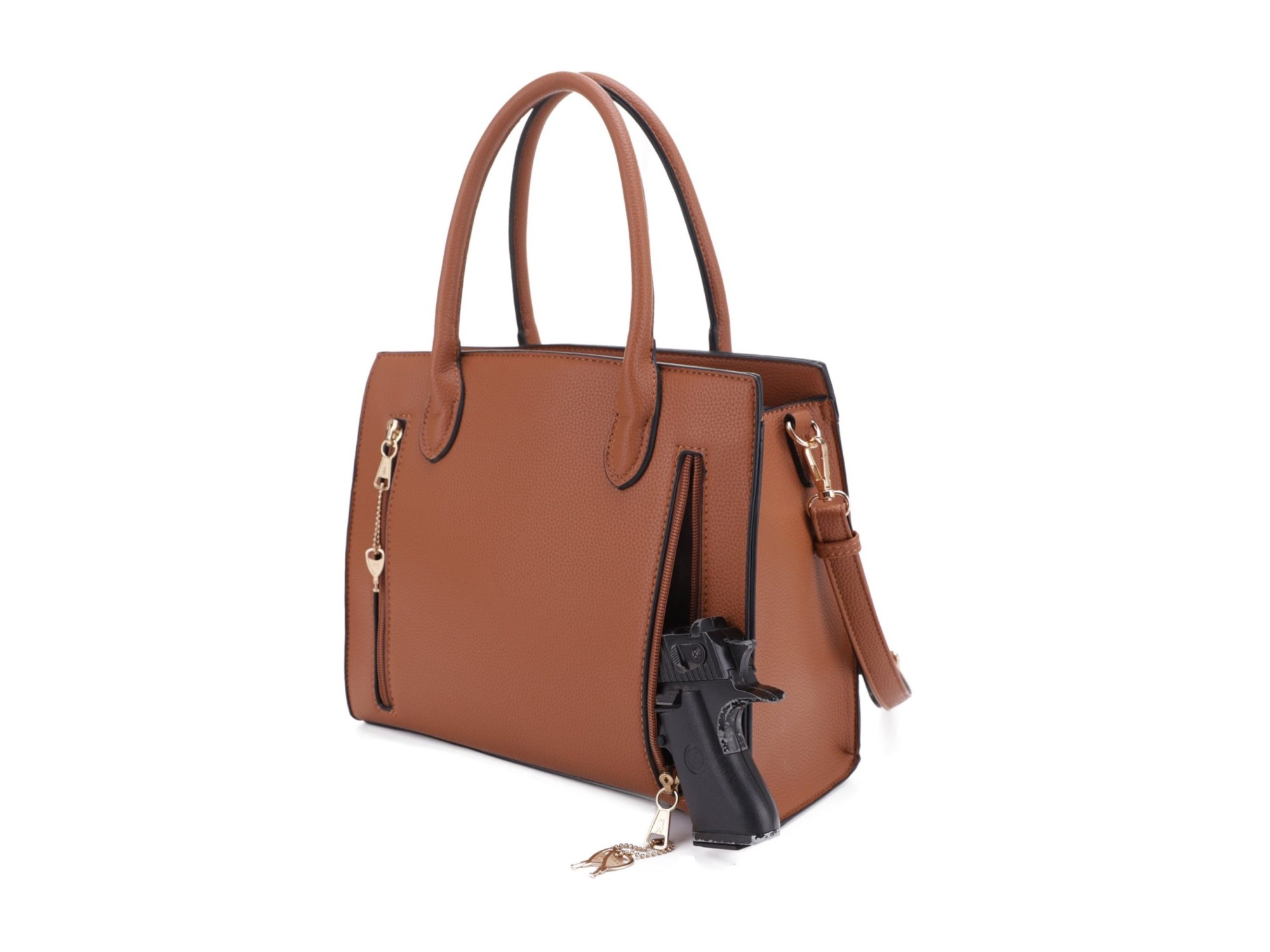 Evelyn Concealed Carry Lock and Key Satchel