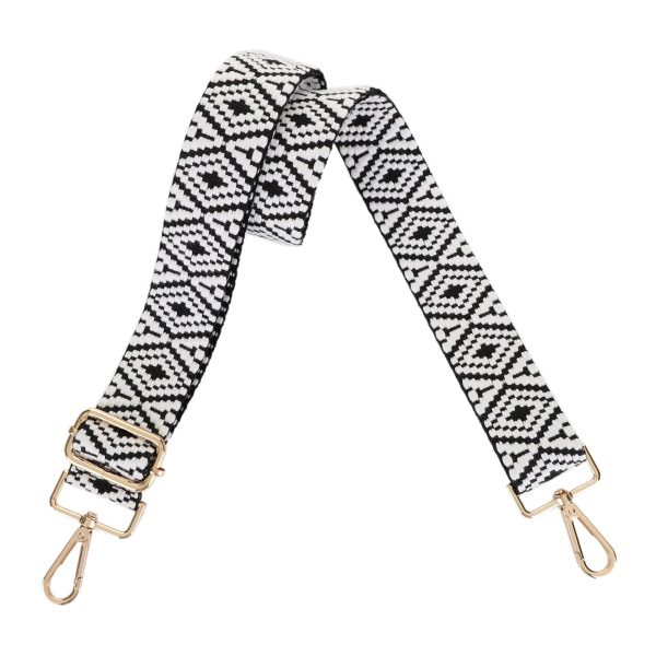 1.5 Inch Wide Replacement Webbing Strap with Gold Metal Hardware