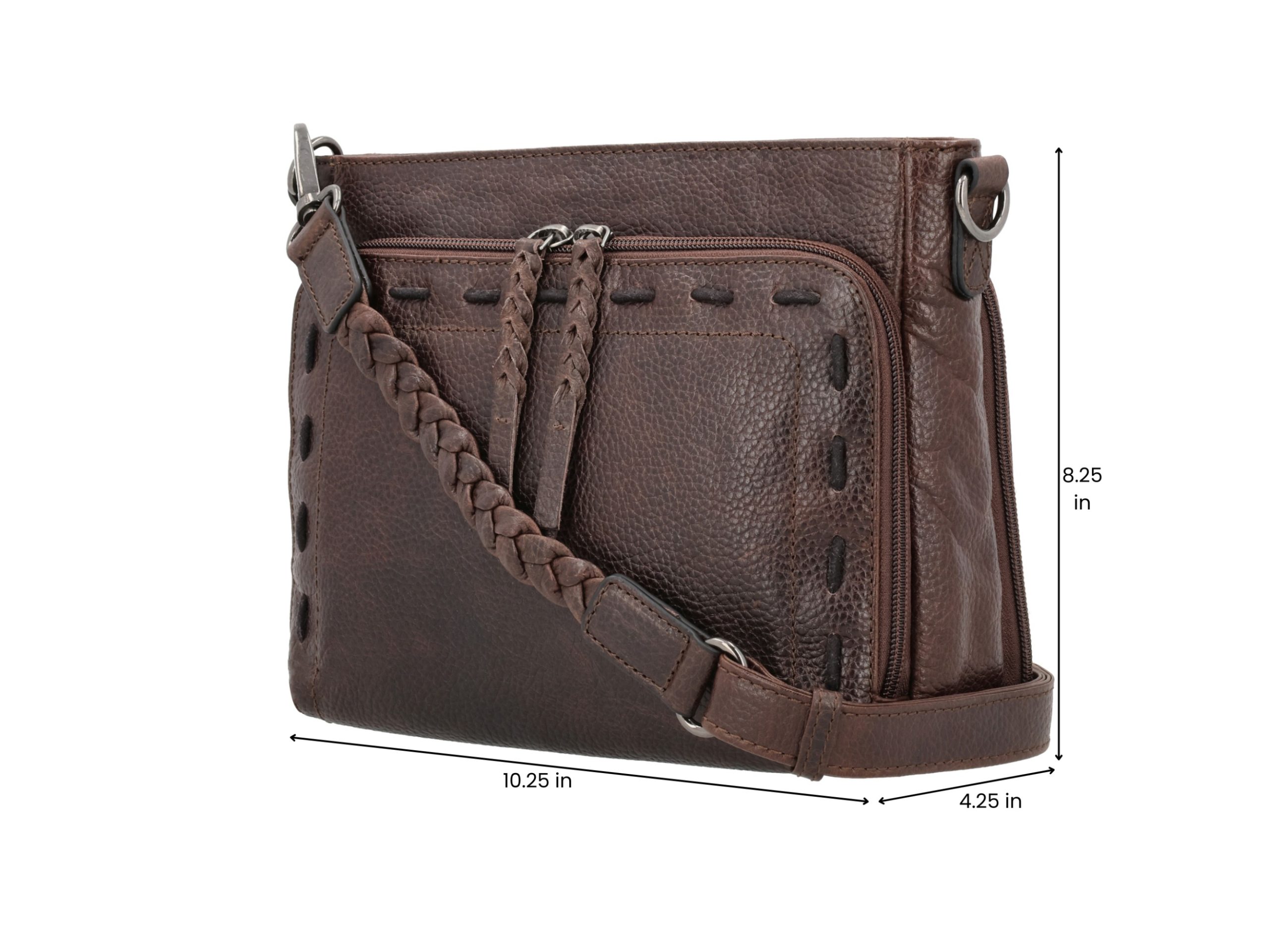 Concealed Carry Zoe Leather Crossbody by Lady Conceal